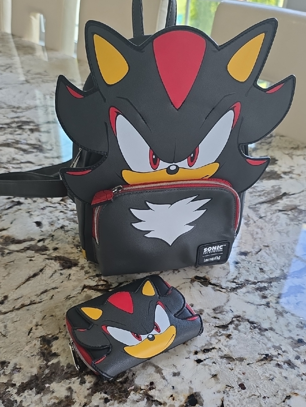 Sonic the Hedgehog Shadow Character Mini Backpack - Black/Red